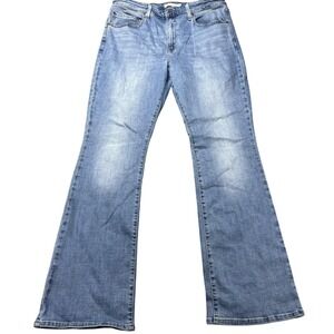 Levis 725 Bootcut Jeans Womens 33x32 Light Wash High Rise Stretch Denim Blue